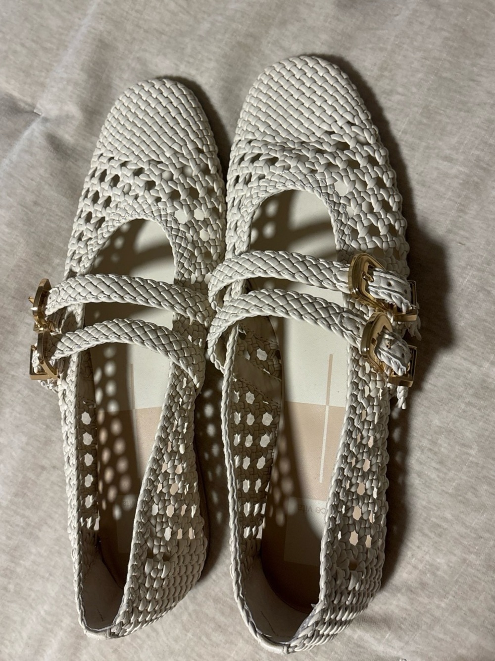 Dolce vita Baylee Woven Ballet Flats Creme Woven Stella
